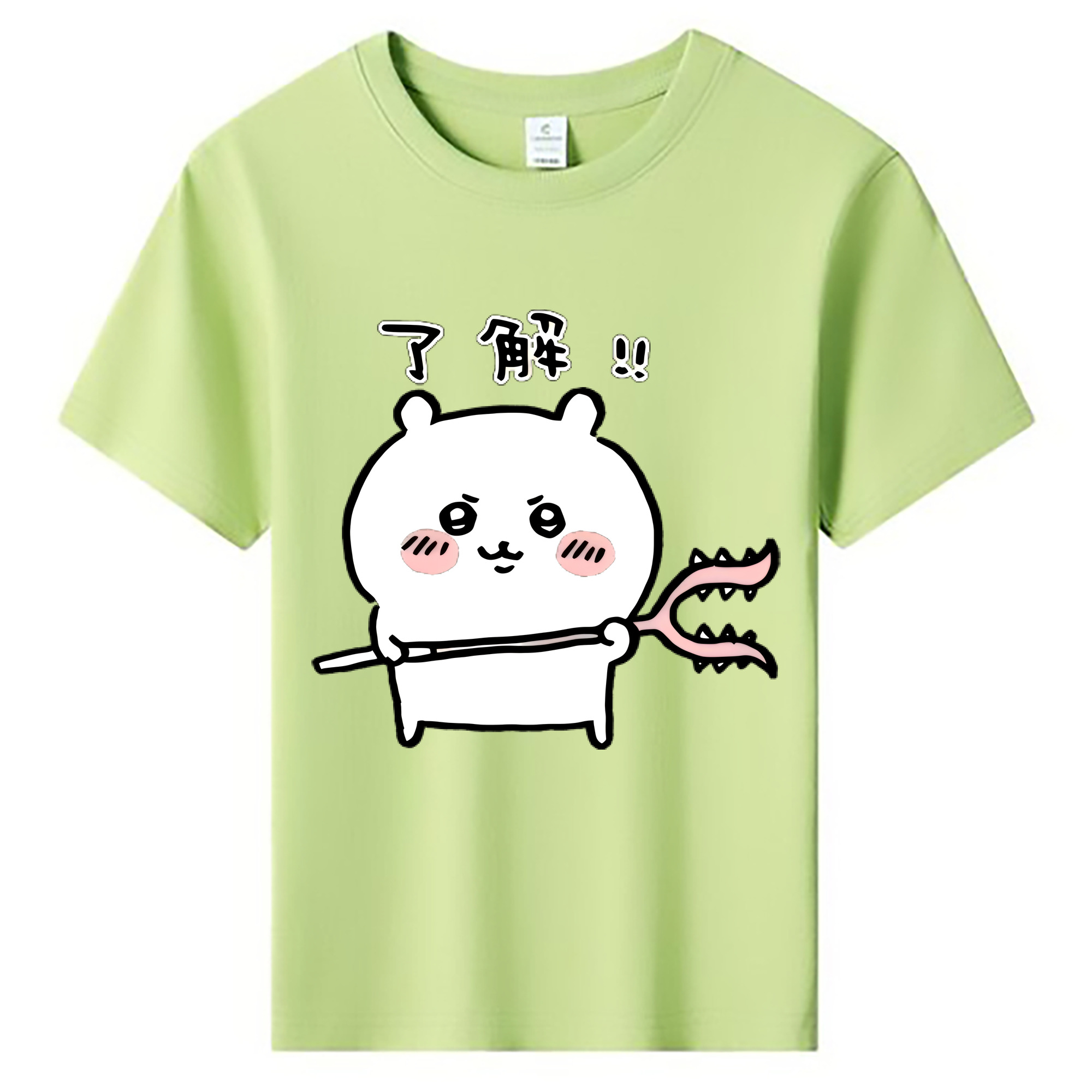 （画像用） ちいかわ ちいかわ Chii-kawa chiikawa 綿100％キッズTシャツ（フロントプリント）